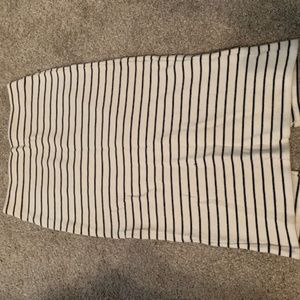 BDG Striped Pencil Skirt